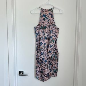 Zimmermann Floral Mini Dress in Pink and Blue